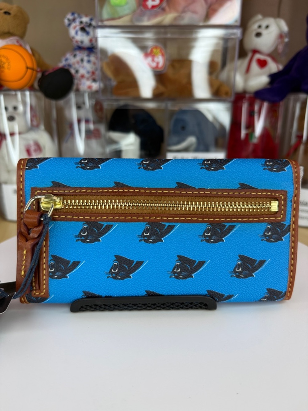 π₯NWT DOONEY & BOURKE - NFL Carolina Panthers Continental Clutch Wallet - S0809 - Picture 10 of 17